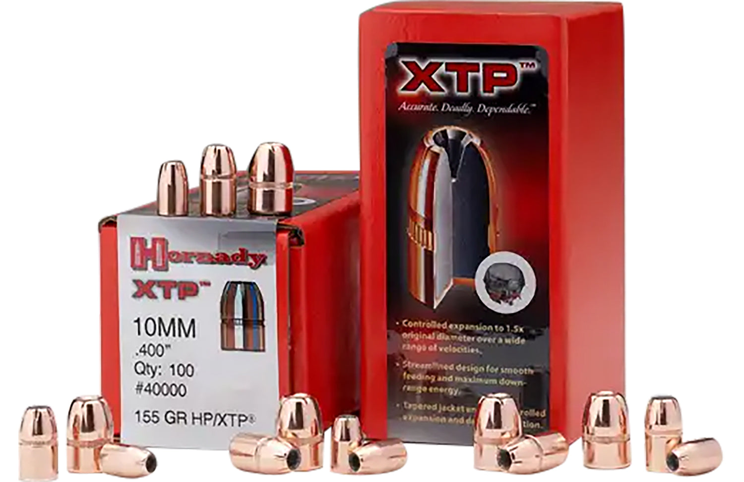 Hornady 45200 XTP 45 Cal .452 250 gr Hollow Point 100 Per Box/ 15 Case
