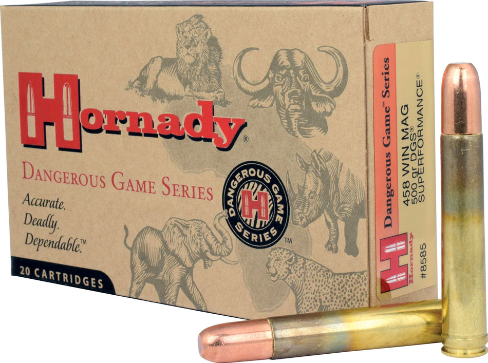 Hornady .458 Win Mag Superformance 500gr DGS Ammo