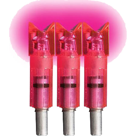 Lumenok Crossbow Nocks Pink Moon Gold Tip 3 pk.