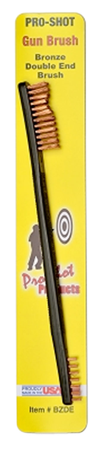 Pro-Shot BZDE Gun Brush Universal Double Ended Brush Bronze Bristles