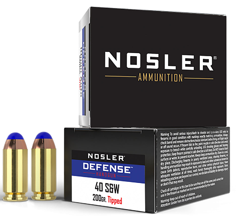 Nosler .40 S&W Defense 200gr PolyTip Ammo