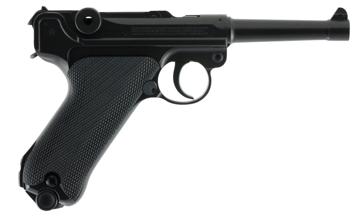Umarex 2251800 Legends P.08 CO2 177 BB 21+1 4.60" Black Polymer Grips