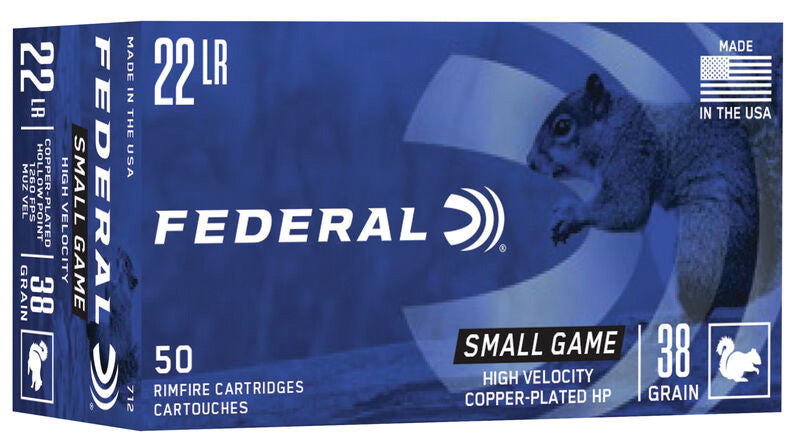 Federal .22 Long Rifle Game Shok High Velocity 38gr JHP Ammo
