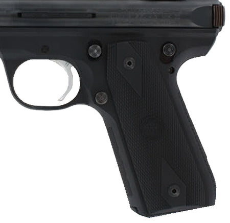 Hogue 82090 Grip Panels Diamond Checkering Black Rubber for Ruger Mark III 22/45