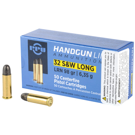 Prvi Partizan Pistol 32 S&W Long 98 Grain Lead Round Nose 50 Round Box PPH32SW