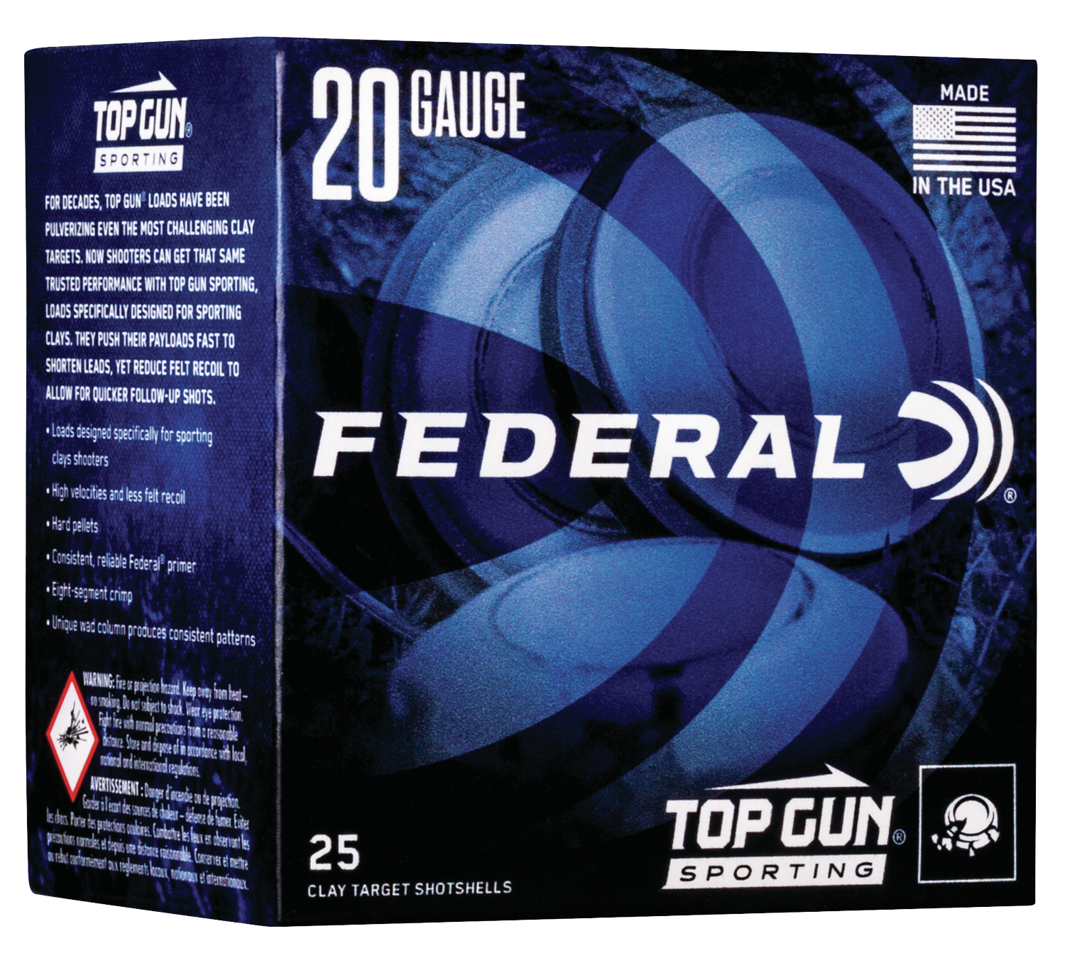 Federal Top Gun Sporting 20 Gauge 2.75'' 7/8 oz #8 Shot