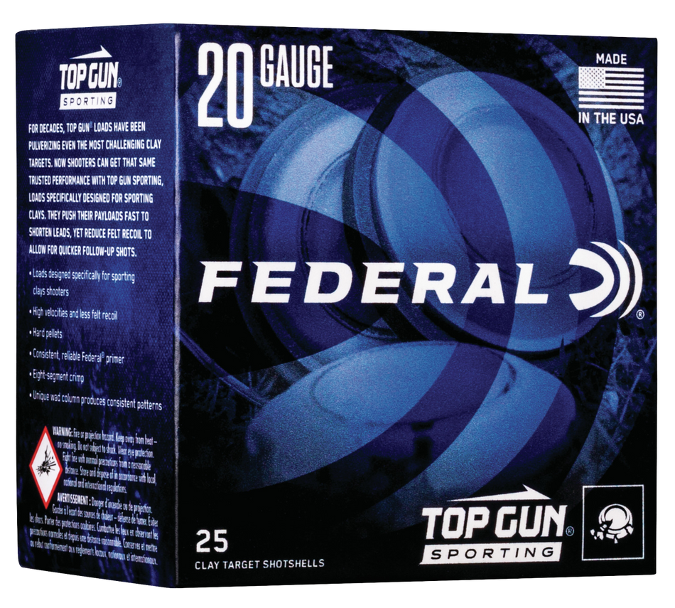 Federal Top Gun Sporting 20 Gauge 2.75'' 7/8 oz #8 Shot