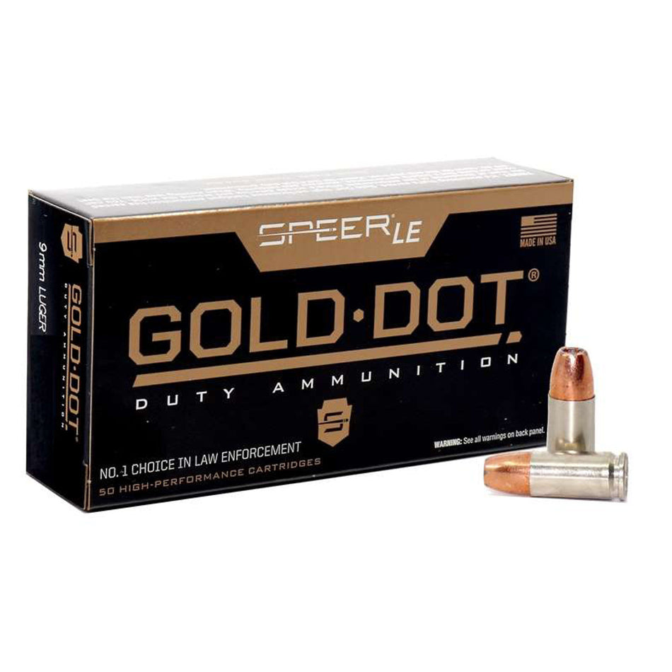 CCI Speer 9mm Luger Gold Dot 147gr HP Ammo