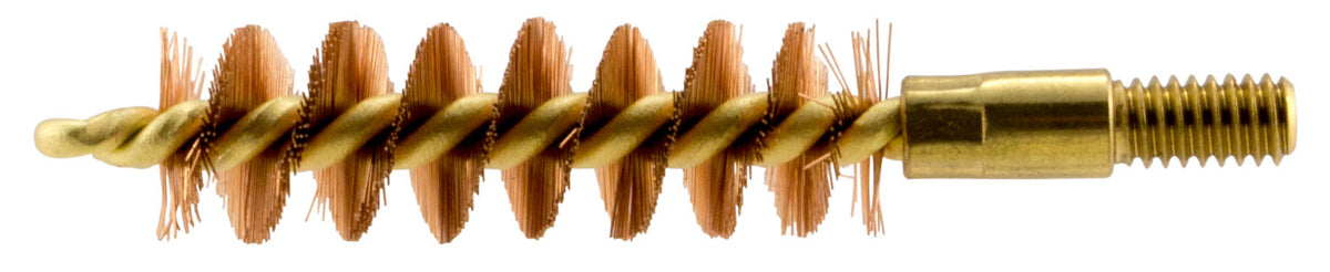 Pro-Shot 9P Bore Brush 9mm Pistol #8-32 Thread Bronze Bristles Brass Core