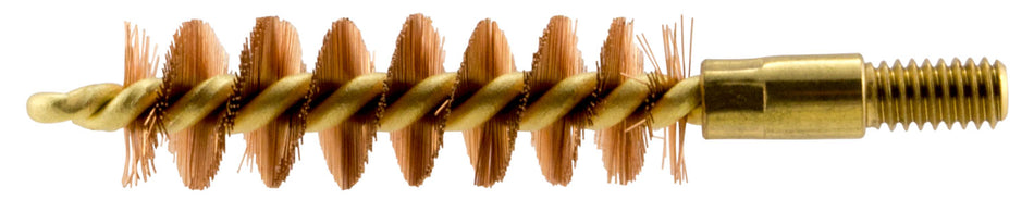Pro-Shot 9P Bore Brush 9mm Pistol #8-32 Thread Bronze Bristles Brass Core