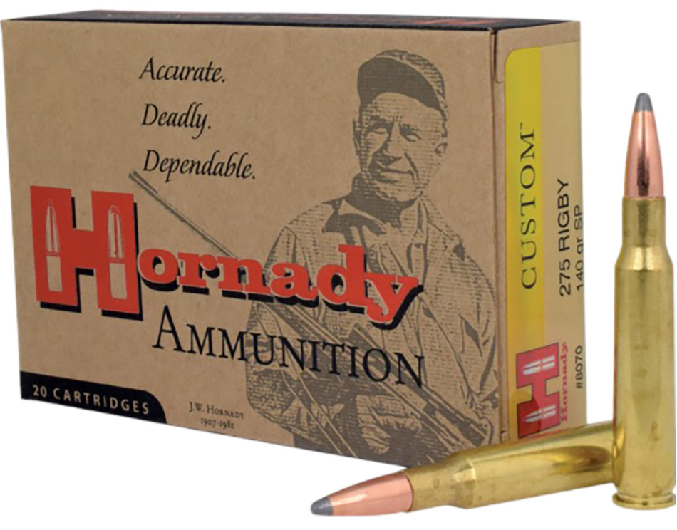Hornady .275 Rigby Custom 140gr JSP Ammo