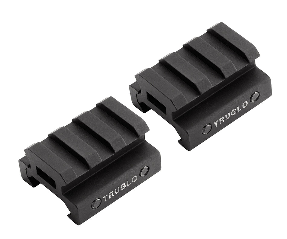 TruGlo TG8972B Picatinny Riser Mount Matte Black Anodized