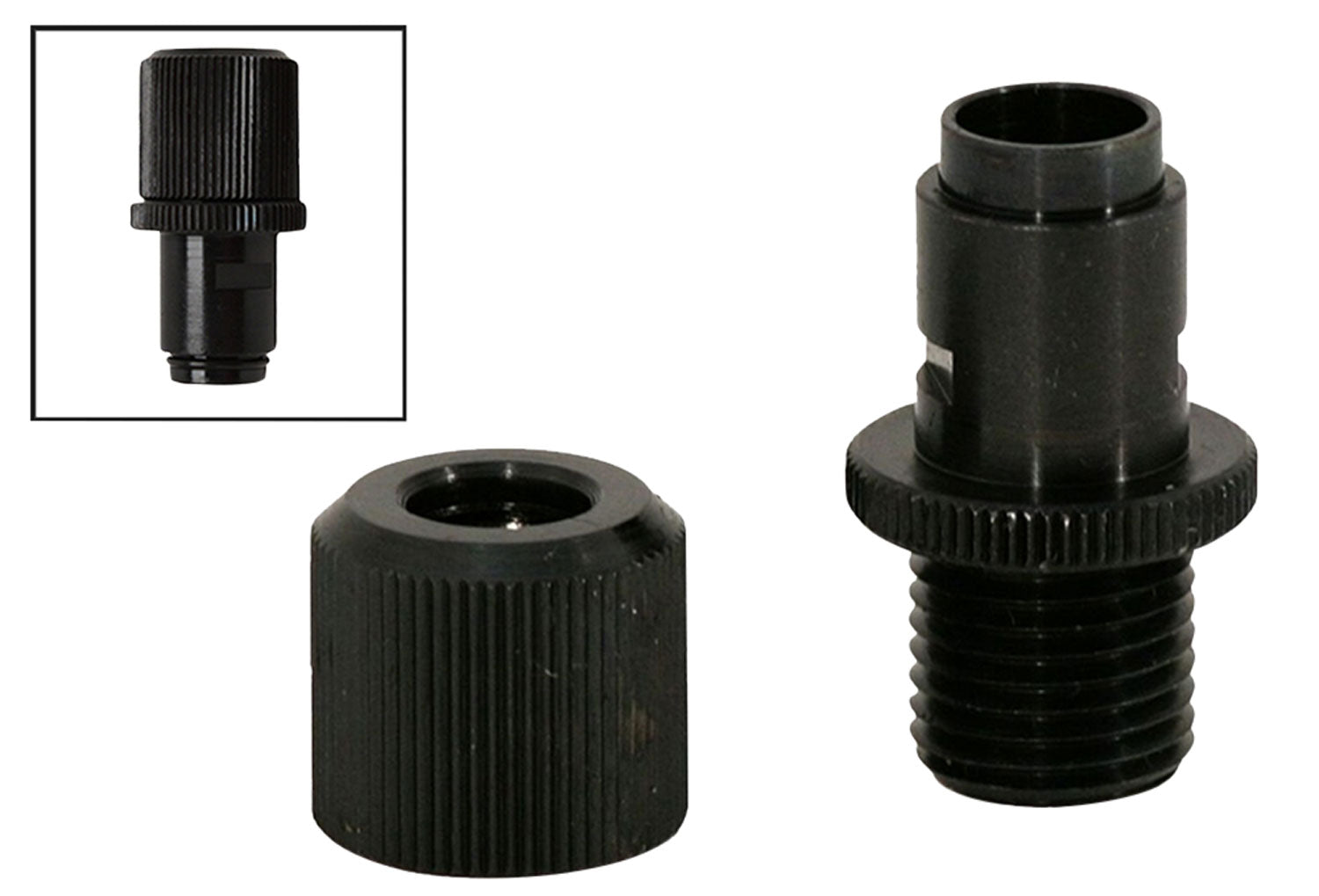 Walther Arms 512105 Threaded Barrel Adapter P22 Black Nitride Stainless Steel 1/2"-28 tpi Handgun
