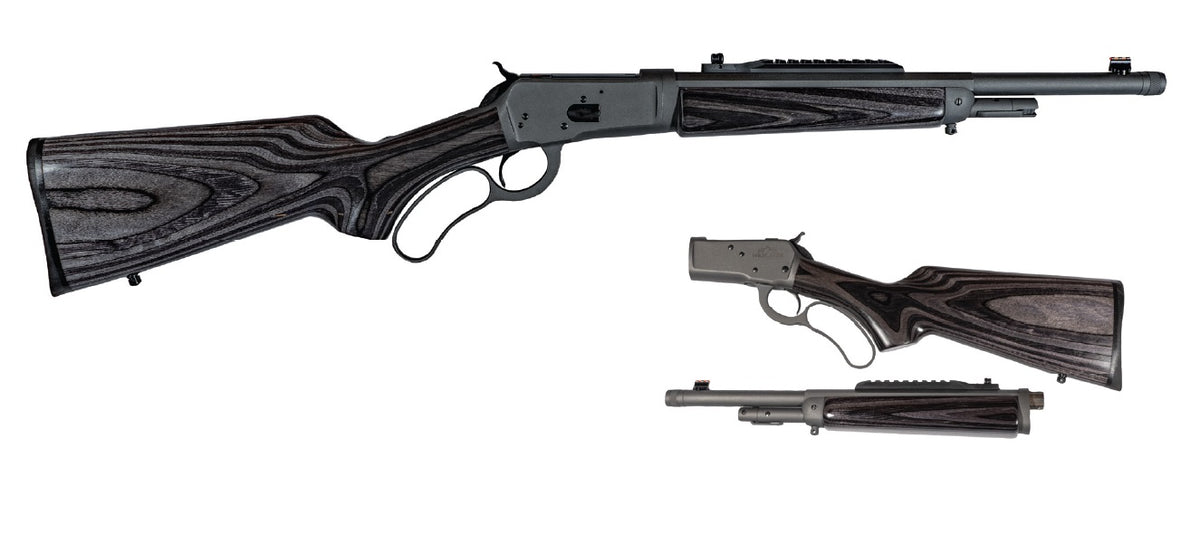 Chiappa Firearms 920410 Wildlands 1892 Full Size 44 Mag 5+1 16.50" Mystikote Dark Gray Steel Threaded Barrel, Mystikote Dark Gray Picatinny Rail Steel Receiver, Fixed Black Laminate Stock, Right Hand