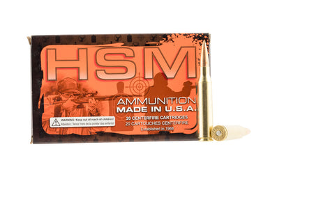 HSM .338 Lapua Magnum Match 250gr BTHP Ammo