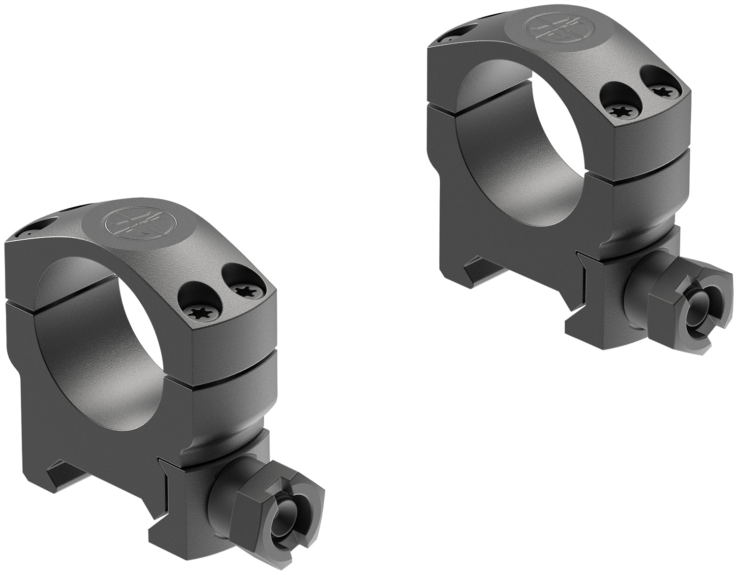 Leupold 57524 Mark 4 Scope Ring Set Matte Black Aluminum 1" Tube Medium Picatinny Rail