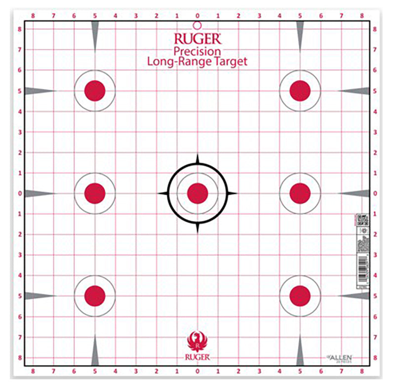 Ruger Paper Tgt 7spot Sightin 17x17 20pk