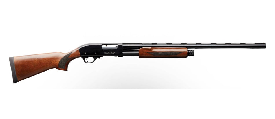 Charles Daly 930422 301 Field Full Size 410 Bore Pump 4+1 26" Black Vent Rib Barrel, Black Anodized Grooved Aluminum Receiver, Fixed Matte Black Synthetic Stock, Beretta/Benelli Mobil Choke System
