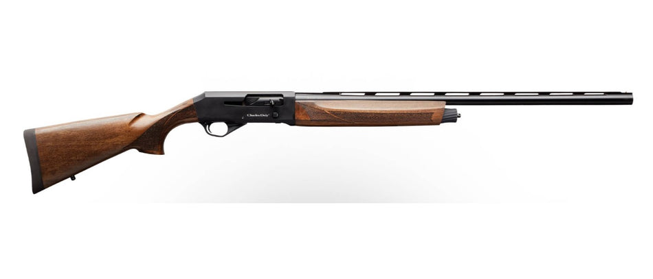 Charles Daly 930202 601 12 Gauge 4+1 3" 28" Vent Rib Barrel, Black Anodized Aluminum Receiver, Checkered Wood Stock & Forend, Includes 5 Choke Tubes