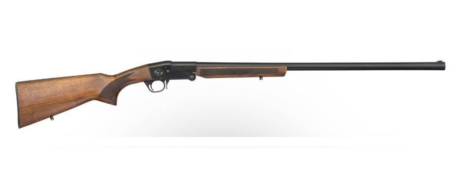 Charles Daly 930234 101 Full Size 12 Gauge Break Open 3" 1rd 28" Black Steel Single Shot Barrel & Receiver, Fixed Walnut Stock, Beretta/Benelli Mobil Choke System