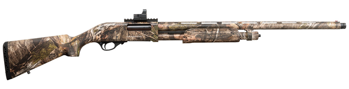 Chiappa Firearms 930308T 335 Turkey Full Size 12 Gauge Pump 3.50" 5+1 26" Mossy Oak Country DNA Chrome Lined Vent Rib Barrel, Picatinny Rail Aluminum Receiver & Fixed Synthetic Stock, Red Dot 4 MOA