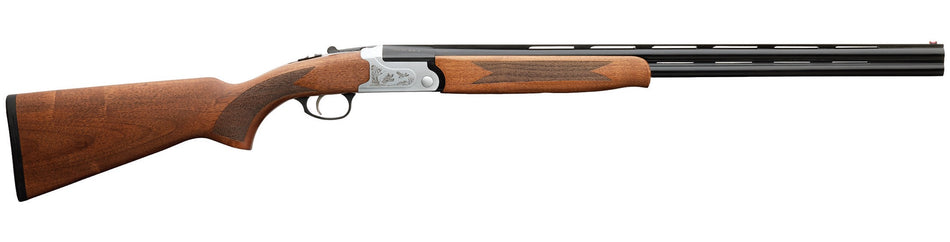 Charles Daly 930343 202 28 Gauge 3" 2rd 26" Blued Vent Rib Barrel, Silver Engraved Receiver, Walnut Wood Fixed Checkered Stock Right Hand