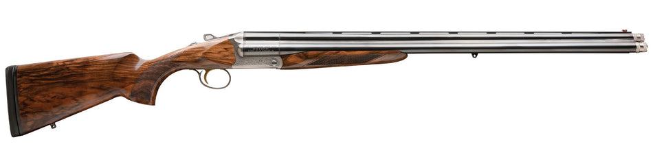 Charles Daly 930.354 CD Triple Crown Empire Grade Full Size 20/28 Gauge Break Open 3+1 26" Blued Chrome Lined Vent Rib Barrel, Silver Engraved Steel Receiver, Fixed Oiled Walnut Stock