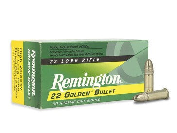 Remington .22 Long Rifle 22 Golden Bullet 40gr Solid Ammo