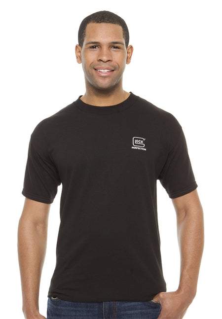 Glock AA11004 Perfection Black Pre-Shrunk Cotton Short Sleeve Medium