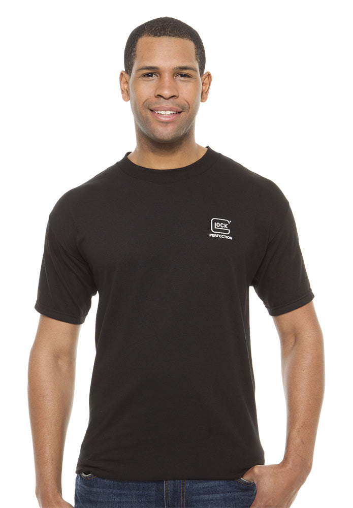 Glock AA11002 Perfection Black Pre-Shrunk Cotton Short Sleeve XL