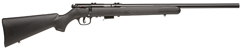 Savage Arms 93200 93 FV Full Size 22 WMR 5+1 21" Matte Black Heavy Barrel, Matte Black Drilled & Tapped Carbon Steel Receiver, Matte Black Fixed Synthetic Stock, Right Hand