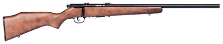 Savage Arms 96701 93R17 GLV Full Size 17 HMR 5+1 21" Matte Black Heavy Varmint Barrel, Matte Black Drilled & Tapped Carbon Steel Receiver, Satin Hardwood Fixed Stock, Right Hand