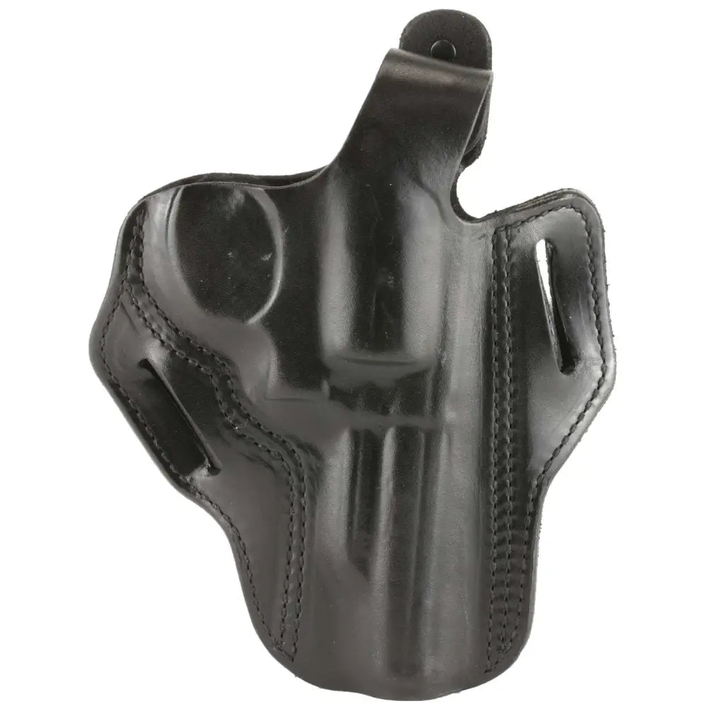 DESANTIS THUMB BREAK SCABBARD HOLSTER S&W K FRAME 4"  BLACK LEATHER RH