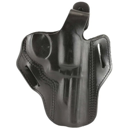 DESANTIS THUMB BREAK SCABBARD HOLSTER S&W K FRAME 4"  BLACK LEATHER RH