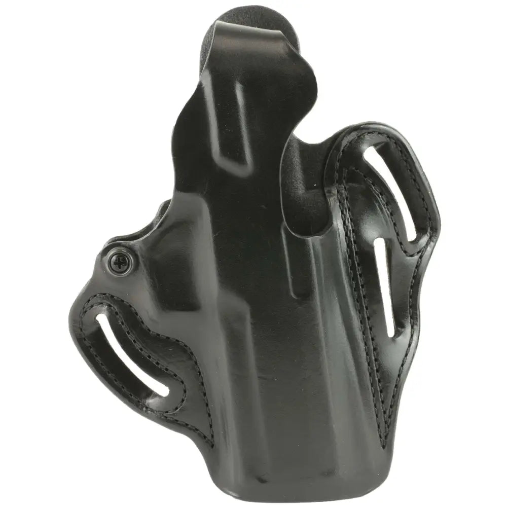 DESANTIS THUMB BREAK SCABBARD HOLSTER SIG P320 FULLSIZE W/ ROMEO1 REFLEX SIGHTS BLACK LEATHER RH