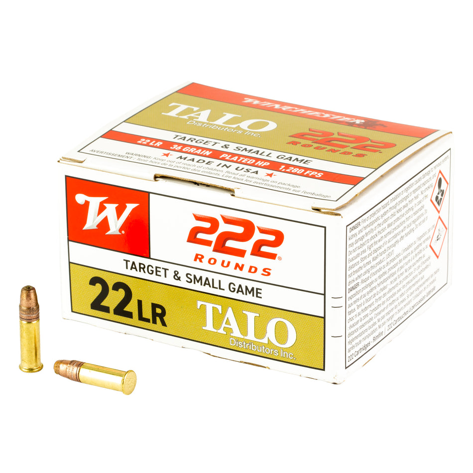 Winchester .22 Long Rifle TALO 36gr JHP Ammo