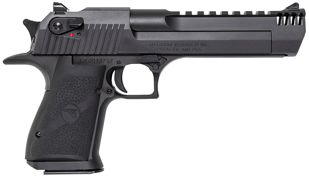 Magnum Research DE357IMB Desert Eagle Mark XIX 357 Mag 6" with Muzzle Brake 9+1 Matte Black Carbon Steel Frame & Slide Black Rubber Grip