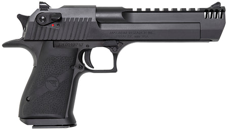 Magnum Research DE357IMB Desert Eagle Mark XIX 357 Mag 6" with Muzzle Brake 9+1 Matte Black Carbon Steel Frame & Slide Black Rubber Grip
