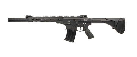 Derya Firearms DY1218US Namlu DY12 12 Gauge Semi-Auto 3" 5+1 18" Black Melotine Threaded Barrel, Black Anodized Aluminum Receiver w/Picatinny Rail, Black Adjustable Polymer Stock & Pistol Grip