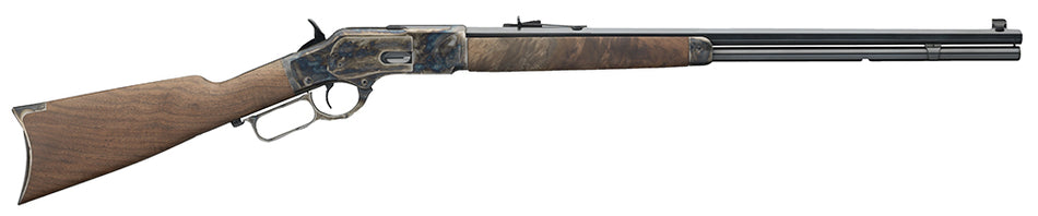 Winchester Guns 534217140 Model 1873 Sporter 44-40 Win 13+1 Cap 24" Octagon Barrel Color Case Hardened Rec Satin Oiled Walnut Fixed Straight Grip Stock Right Hand (Full Size)