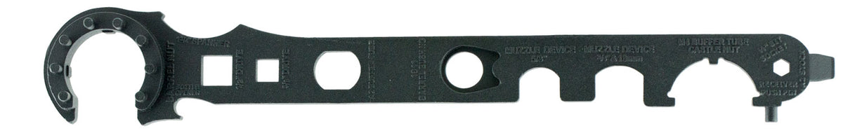 NcStar TARW2 Armorer's Barrel Wrench Gen 2 Black Steel AR15/M4/M16