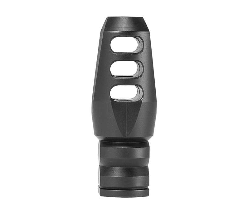 MISSION FIRST TACTICAL E-VOLV AR15 MUZZLE DEVICE 3 PORT COMPENSATOR BLACK 1/2X28