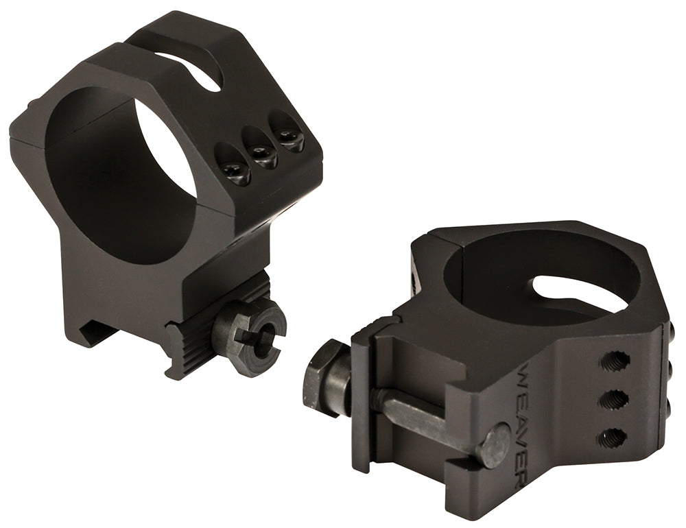 Weaver Mounts 99684 Six-Hole Picatinny Rings Matte Black 34mm High