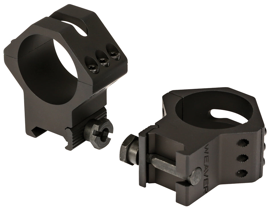 Weaver Mounts 99684 Six-Hole Picatinny Rings Matte Black 34mm High