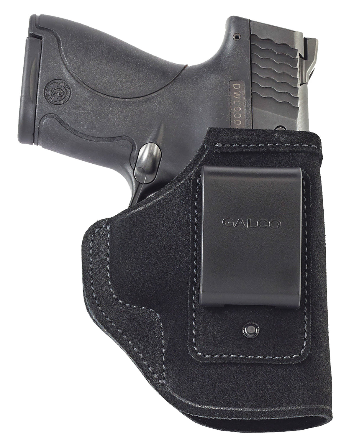 Galco STO266B Stow-N-Go IWB Black Leather Belt Clip Fits 1911 4-4.25" Barrel Right Hand