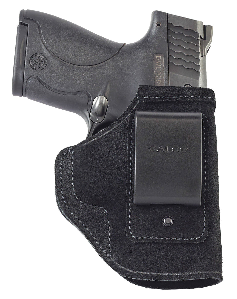 Galco STO266B Stow-N-Go IWB Black Leather Belt Clip Fits 1911 4-4.25" Barrel Right Hand