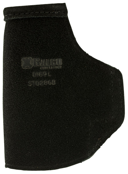 Galco STO286B Stow-N-Go IWB Black Leather Belt Clip Fits Glock 26 Gen3-5/27 Gen3-5/33 Right Hand