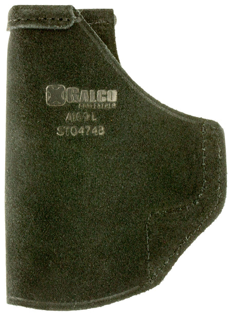Galco STO474B Stow-N-Go IWB Black Leather Belt Clip Fits S&W M&P Compact/S&W M&P 2.0 Subcompact/Savage Stance Right Hand