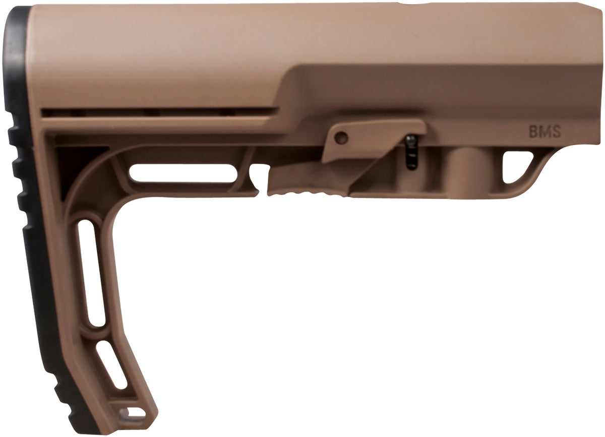 Mission First Tactical BMSSDE Battlelink Minimalist Stock Collapsible Scorched Dark Earth Synthetic for AR-15, M16, M4 with Commercial Tube (Tube Not Included)