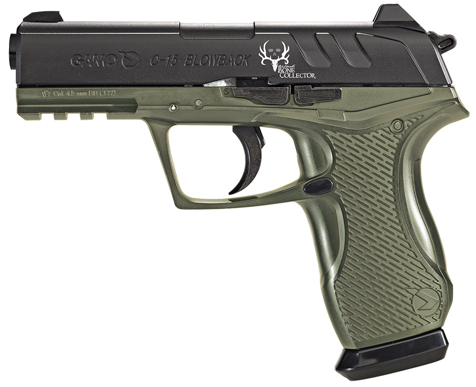 Gamo 611139354 C-15 Bone Collector Tactical CO2 177 16+1 OD Green Polymer Grips